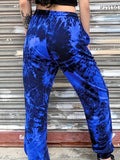 Plus Size Casual Pants, Women's Plus Tie Dye High Waist Harem Drawstring Pants With Pockets