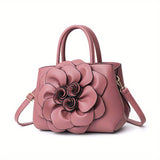 Chic Floral Tote Bag - Stylish Top Handle Satchel with Durable Construction, Spacious Purse for Womens Casual Everyday Wear