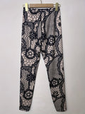 Floral Print Skinny Leggings, Casual Elastic Waist Stretchy Leggings, Women's Clothing