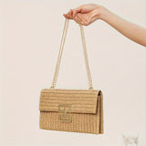 Chic Bohemian & Striped Braided Shoulder Bag - Secure Kiss Lock, Holiday Themed, Polyester Lined, Travel-Ready for Women