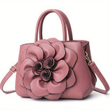 Chic Floral Tote Bag - Stylish Top Handle Satchel with Durable Construction, Spacious Purse for Womens Casual Everyday Wear