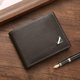 Premium Mens Business Wallet with Stylish Money Clip - Large Capacity, Durable PU Leather, Horizontal Design for cards and cash