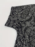 Paisley Print Coverup Kimono, Casual Open Front 3/4 Sleeve Blouse, Women's Clothing