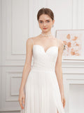 Exquisite Spaghetti Strap A-Line Wedding Dress - Delicate Design, Flattering Silhouette, Dramatic Split Front - Ideal for Wedding Party, Prom, or Formal Events, Womens Cloth Material