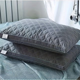 1pc Bed Pillow Core, Hotel Household Soft Comfortable Quilted Pillow For Hotel Home Decor, Fluffy Pillow For Back Belly Or Side Sleepers