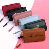 deanwangkt  Fashion Zipper Around Coin Purse, Large Capacity Crossbody Bag, Women's Casual Handbag, Shoulder Bag & Wallet