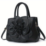 Chic Floral Tote Bag - Stylish Top Handle Satchel with Durable Construction, Spacious Purse for Womens Casual Everyday Wear