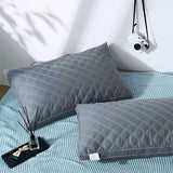 1pc Bed Pillow Core, Hotel Household Soft Comfortable Quilted Pillow For Hotel Home Decor, Fluffy Pillow For Back Belly Or Side Sleepers