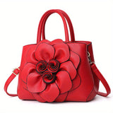 Chic Floral Tote Bag - Stylish Top Handle Satchel with Durable Construction, Spacious Purse for Womens Casual Everyday Wear