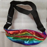 Rainbow Design Fanny Pack, Trendy Chest Bag, Women's Casual Crossbody Bag For Outdoor