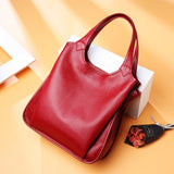 First Layer Cowhide Bag Women's Handbag Summer New HOTan and NEWn Fashion Tote Bag Genuine Leather Women's Bag Shoulder Messenger Bag