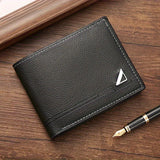 Premium Mens Business Wallet with Stylish Money Clip - Large Capacity, Durable PU Leather, Horizontal Design for cards and cash