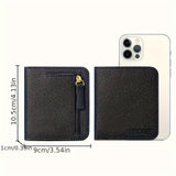 Snap Closure PU Leather Wallet: Multi-Slot, ID Window & Coin Pocket - Compact, Secure & Stylish