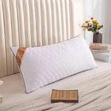 Luxurious SoftTouch Quilted Body Pillow - Ultimate Comfort & Support for Neck Protection, Hypoallergenic, Moisture-Wicking, Machine Washable - Perfect for Side Sleepers, Pregnant Women, Reading, Couples, Living Room & Bedroom Decor, All Seasons, Single &