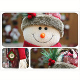 1/2/3pcs Creative Elk Santa Snowman Doll, Christmas Decorations, Happy Christmas Tree Decoration, Family Table Decoration for 2025 New Year Navidad Gift