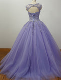 Solvbao Gorgeous Quinceanera Dresses with Applique and Beadings, Purple Formal Gowns