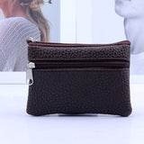 deanwangkt - Fashion Leather Coin Purse Women Small Wallet Change Purses Mini Zipper Money Bags Children's Pocket Wallets Key Holder