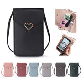 deanwangkt - Bag For Women Touch Screen Cell Phone Purse Smartphone Wallet Shoulder Strap Handbag PU Leather Casual Solid Crossbody Bags