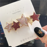 deanwangkt 4PCS Hair Clips Set Crystal Simulation Pearl Hair Accessories Fashion Barrettes For Women Bees Star Heart Hairgrip Hairpins