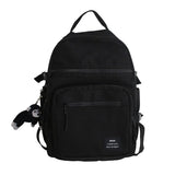 deanwangkt Solid Color Big Student Backpack Girl New School Bag High Capacity Women Backpack Female Cute Rucksack Leisure Travel Mochila