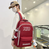 Cross-Border New Arrival Backpack Female Ins Style College Student Large Capacity High School Student Junior's Schoolbag Computer Backpack Male