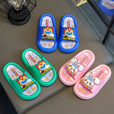 DEANWANGKT Factory Direct Sales New Creative Fun Children's Cartoon Slippers Baby Home Bathroom Word Slippers