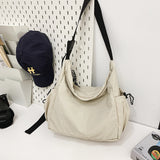 DEANWANGKT 2025 Crossbody bag women's bag new mailman fashion trend casual solid color street versatile trendy brand boys shoulder bag