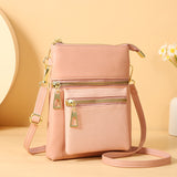 Lonny New Ladies Phone Bag Soft Leather Shoulder Crossbody Bag Korean Fashion Fashion Zipper Versatile Women's Bag