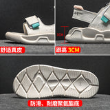 DEANWANGKT  Sandals Women's Flat Shoes  New Wanwan Lei Style Gentle Shoes Sports Style Roman Sandals Ins Fashion with Skirt