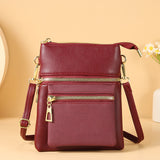 Lonny New Ladies Phone Bag Soft Leather Shoulder Crossbody Bag Korean Fashion Fashion Zipper Versatile Women's Bag