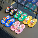 DEANWANGKT Factory Direct Sales New Creative Fun Children's Cartoon Slippers Baby Home Bathroom Word Slippers