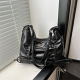 Soft Leather Large Capacity Bow Shoulder Bag Bags for Women  Spring New All-Matching Ins Underarm Dumpling Bag for Women