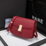 New Minority All-Match High-Grade Small Square Bag Retro Large Capacity Shoulder Messenger Women's Leather Box Square Bag