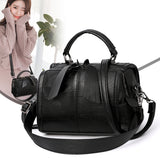 [Cross-Border Women's Bag] Fashion Portable Shoulder Bag  Korean New Winter Crossbody Bag Simple Soft Leather Bag