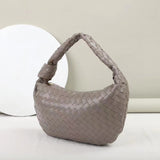 Factory Direct Sales Hand-Woven Shoulder Crossbody Women's Bag Lambskin Lunch Bag Fashion Underarm Bag Hand Holding Clutch