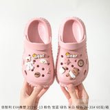 DEANWANGKT Xinzhili  New Cute Children's Hole Shoes Children's Sandals Children's Slippers