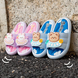 DEANWANGKT Children's Slippers Boys and Girls Baby Summer Home Indoor Bath Cartoon Deodorant Slip-on Slippers Wholesale