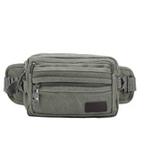 deanwangkt Outdoor Sports Waist Bag Men's Canvas Waist Bag Cycling Sports Belt Bag Cell Phone Case Men's Crossbody Bag Wholesale Delivery