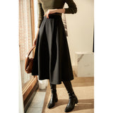 2025 Seasonal change,  high-waisted umbrella skirt, big swing skirt, spring new women's clothing, thin skirt, medium and long