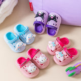 DEANWANGKT Sanrio Clow M Cartoon Children's Eva Hole Shoes Boys Closed-Toe Slippers Non-Slip Melody Girls' Sandals