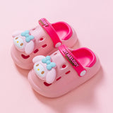 DEANWANGKT Sanrio Clow M Cartoon Children's Eva Hole Shoes Boys Closed-Toe Slippers Non-Slip Melody Girls' Sandals