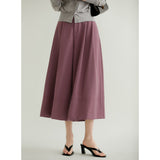 2025 Textured wide-leg culottes spring nine-point pants 4 colors, pleated high-waisted culottes women's spring and autumn loose large-size women's pants
