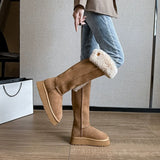 2025  Snow boots women's popular new winter high-end two-wear button boots to keep warm and increase the height of Northeast Mao Mao boots