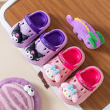 DEANWANGKT Sanrio Clow M Cartoon Children's Eva Hole Shoes Boys Closed-Toe Slippers Non-Slip Melody Girls' Sandals