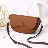 Fashion saddle bag  new high-end leather shoulder women's bag versatile casual women's messenger bag 9813
