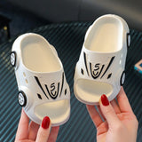 DEANWANGKT Children's Slippers Summer Boys and Girls Home Non-Slip Indoor Handsome Cartoon Car Kid Baby Slippers