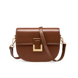 Saddle Bag Women's Crossbody Bag  New Bags Women's Bag Autumn and Winter Light Luxury Leather Women's Shoulder Bag