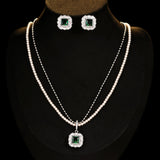 2025 Light luxury jewelry set, multi-layer pearl necklace, earrings, accessories, women's high sense, niche temperament, versatile neck chain, dinner party