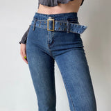 deanwangkt - Hot Girl Denim Flare Jeans