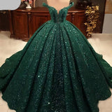 2025Popular, ,  Wedding Dress  New Deep V Shoulder Court Style Fluffy Wedding Dress Trailing Wedding Dress